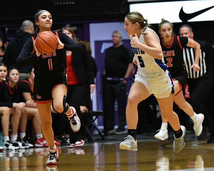 South Medford Clackamas 6A Oregon girls basketball final Taylor Balkom 45
